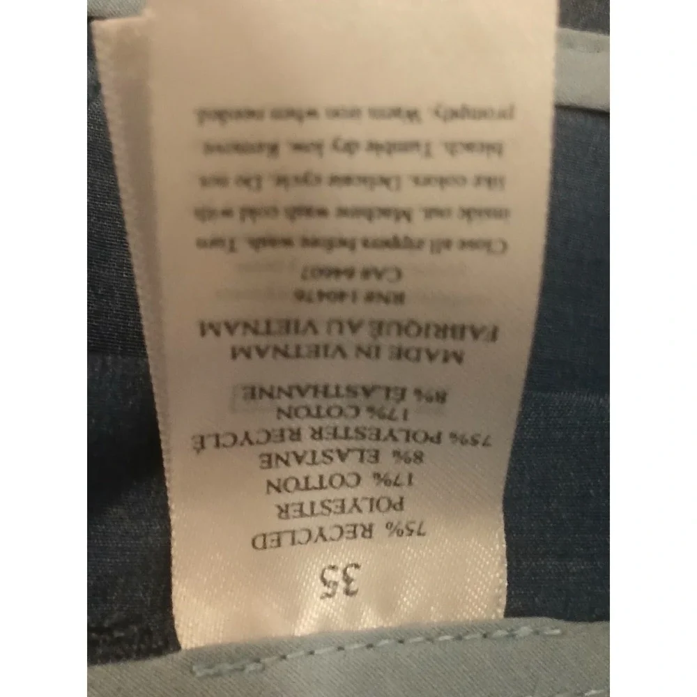 Faherty Men's All Day Stretch Chino Shorts Size 35 Blue - Picture 3 of 4